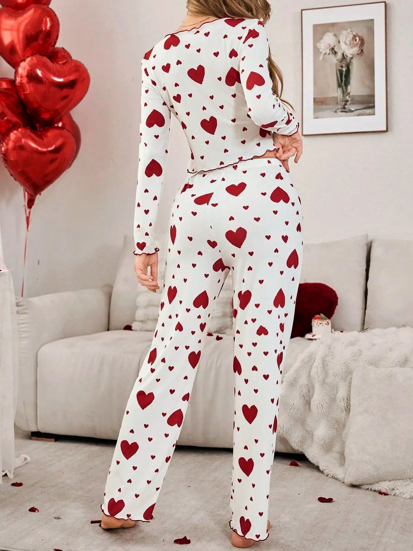 Women Sleepwear Heart