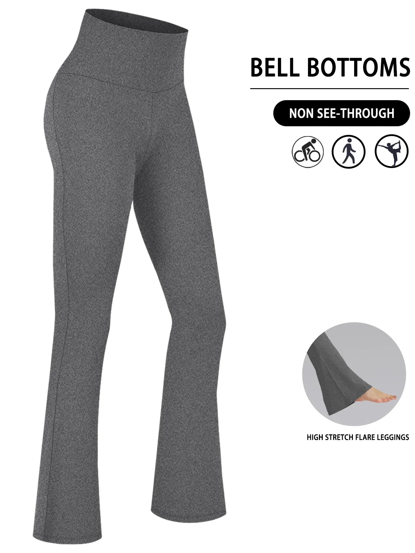 Elegant, super soft high-waist pants with a wide flare and flattering fit.