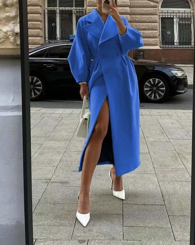 ELEGANT LONG COAT AVAILABLE IN MULTIPLE COLORS