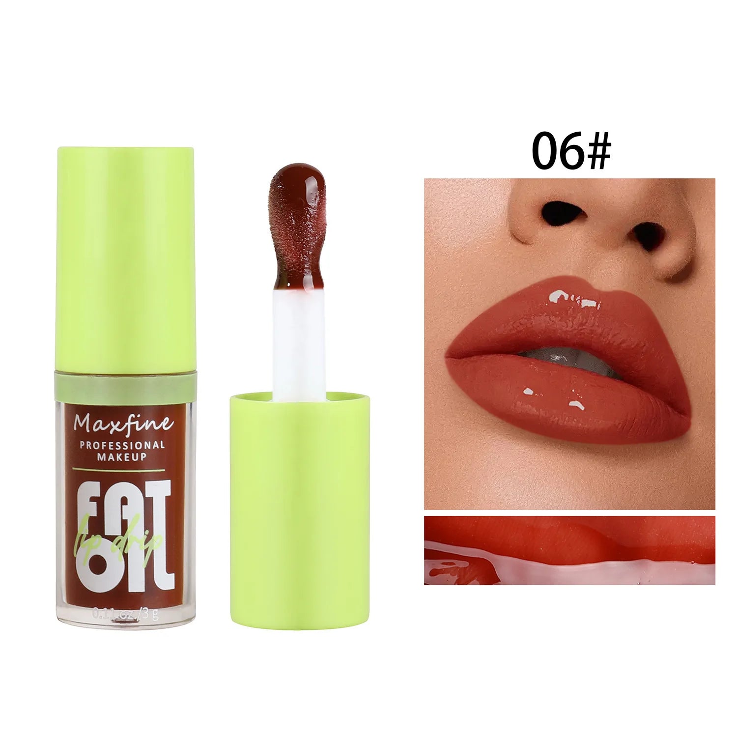Waterproof, long-lasting, non-stick, non-fade moisturizing lip gloss.