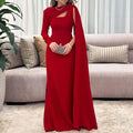 Spring Elegant Patchwork Slim Evening Dress