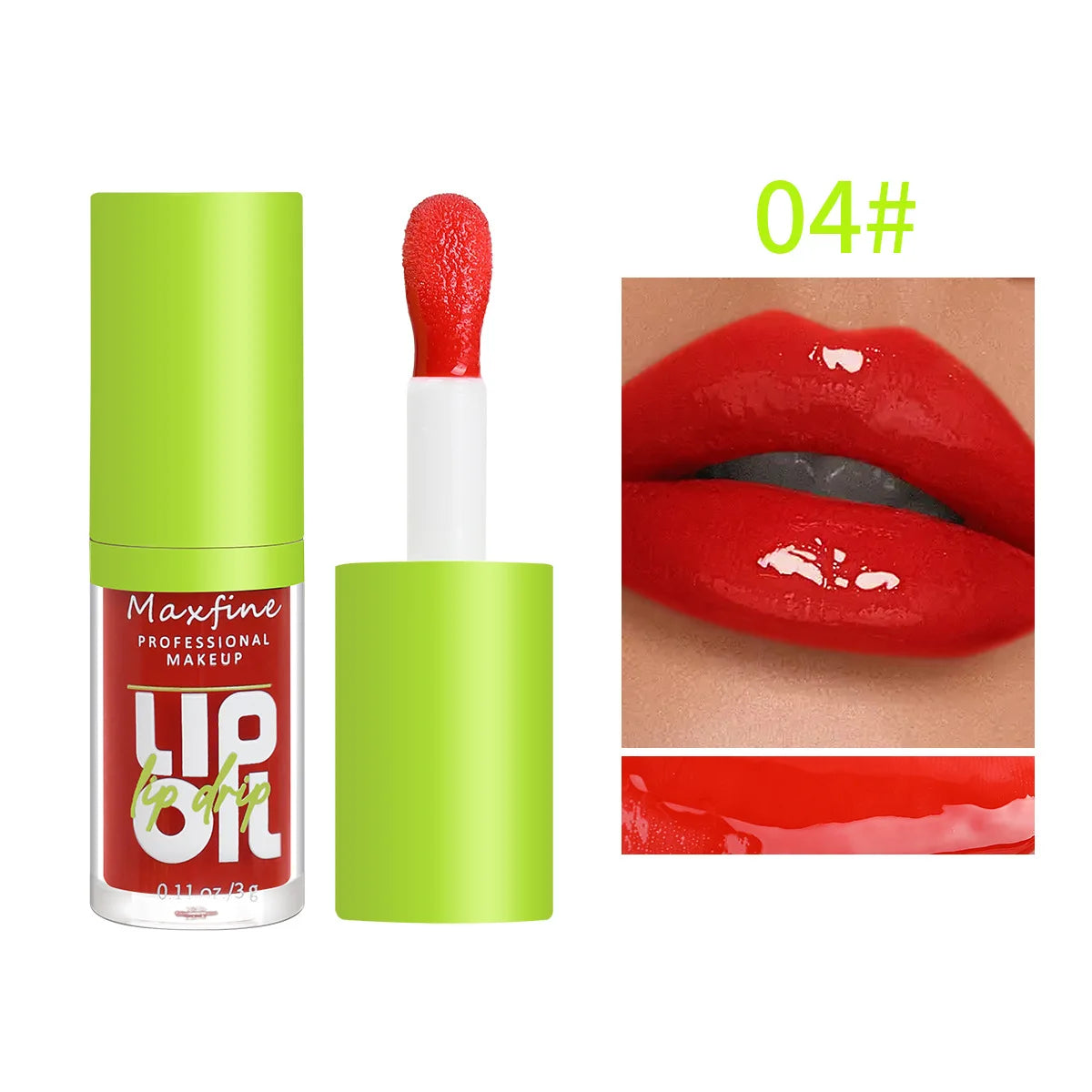 Waterproof, long-lasting, non-stick, non-fade moisturizing lip gloss.