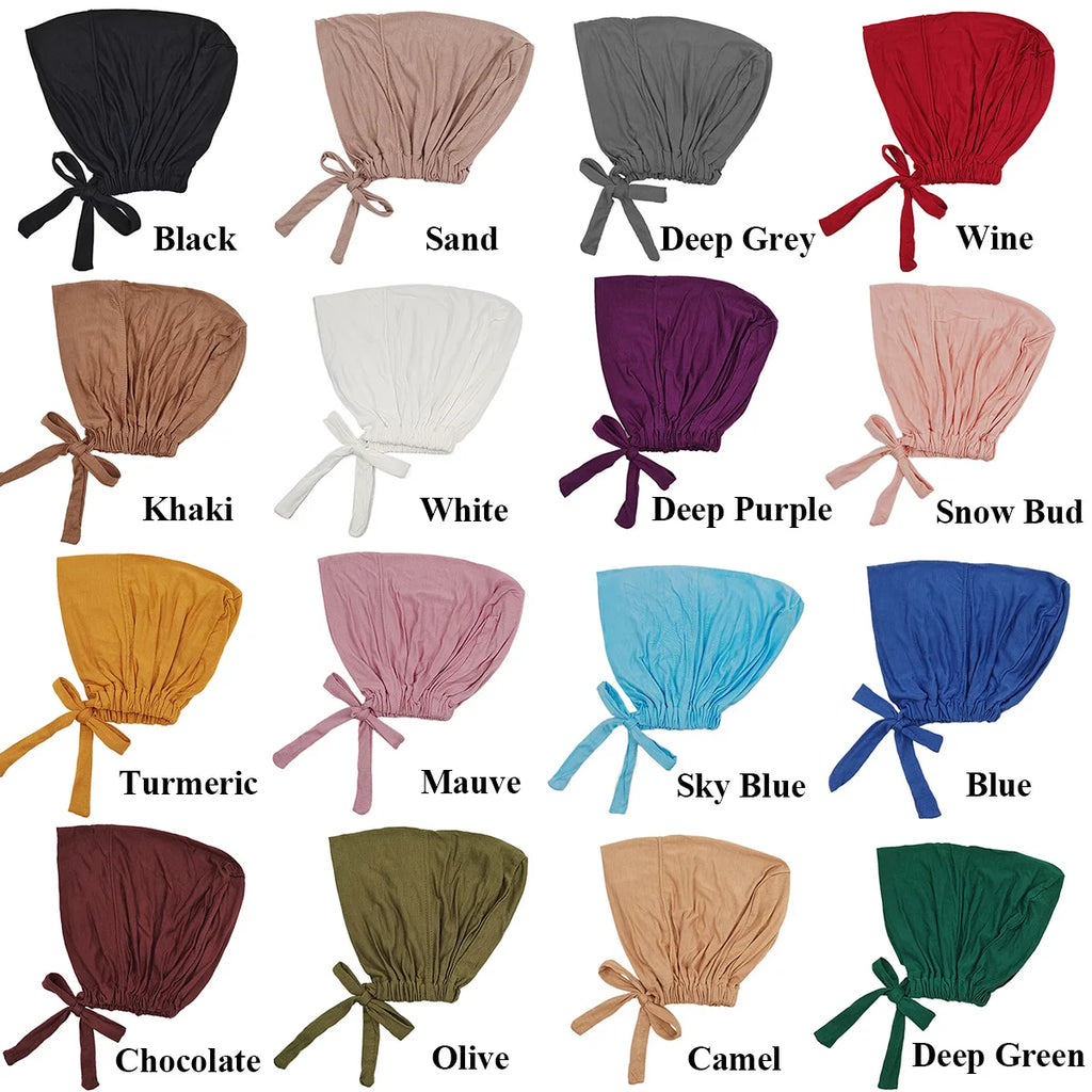 Soft modal turban inner hijab cap — comfortable and easy to wear.