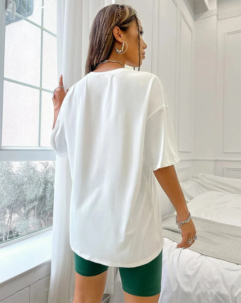 Suit WOMEN'S Pajamas Loose T-shirt