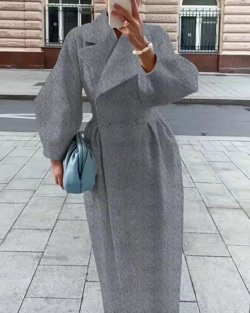 ELEGANT LONG COAT AVAILABLE IN MULTIPLE COLORS