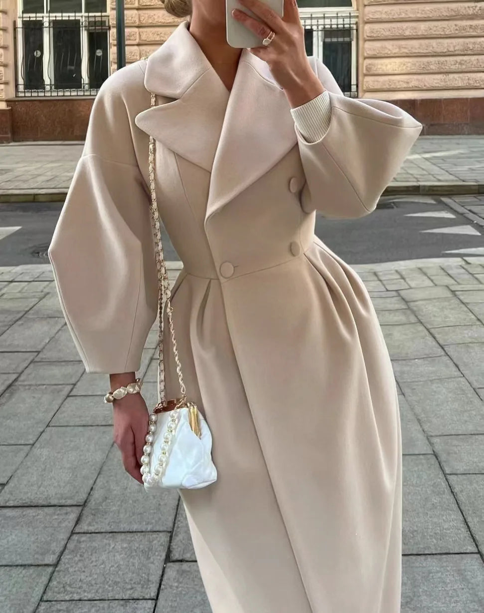 ELEGANT LONG COAT AVAILABLE IN MULTIPLE COLORS