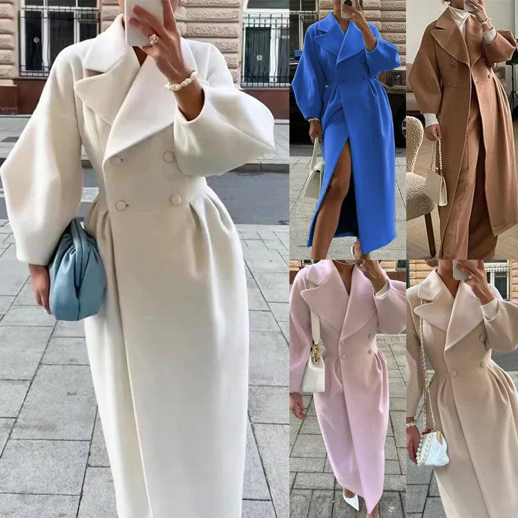 ELEGANT LONG COAT AVAILABLE IN MULTIPLE COLORS